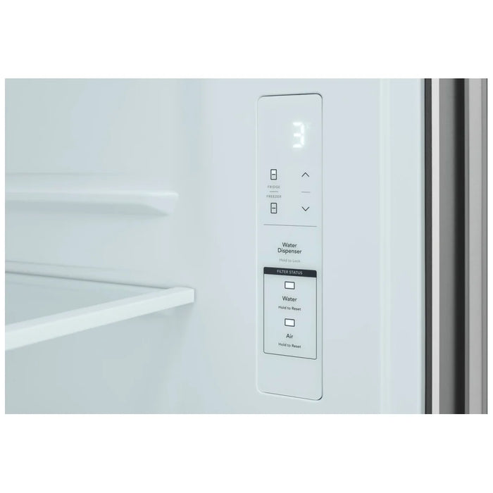 Frigidaire FRFG2033AV Counter Depth French Door Refrigerator, 33 inch Width, 19.6 cu. ft. Capacity, Counter Depth, Water Dispenser (Interior), Ice Dispenser (Freezer Located)