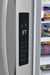 Frigidaire stainless steel French door refrigerator with water/ice dispenser - Energy Star certified.