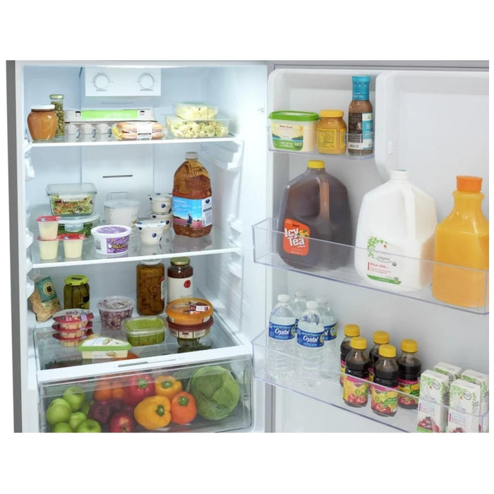 Frigidaire FRTE1622AS Top Freezer Refrigerator, 28 inch Width, ENERGY STAR Certified, 16 cu. ft. Capacity, Ice Dispenser (Freezer Located), Stainless Steel colour