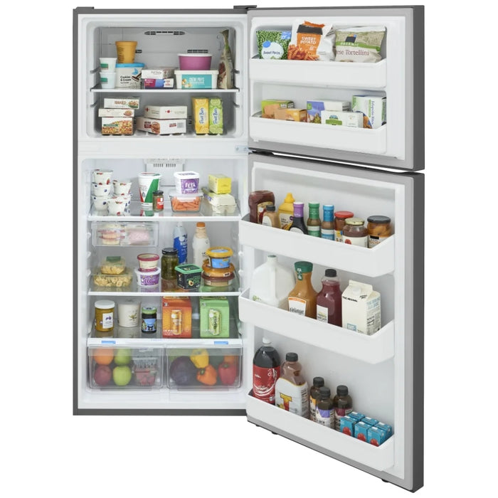 Frigidaire FRTE1835AS Top Freezer Refrigerator, 30 inch Width, 18.2 cu. ft. Capacity, Water Dispenser (Interior), Stainless Steel colour