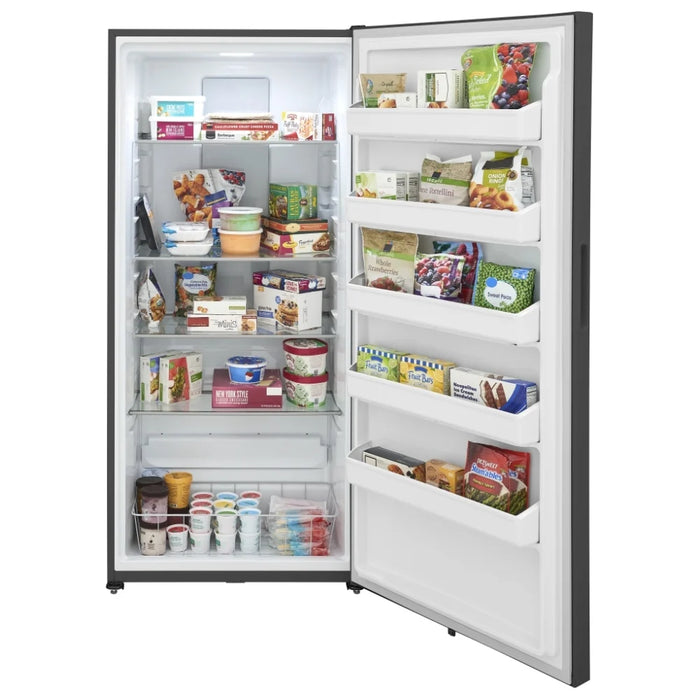 Frigidaire FRUF2020AN Upright Freezer, 20 cu. ft. Capacity, Automatic, Reversible Door, Interior Light (Freezer), Carbon colour