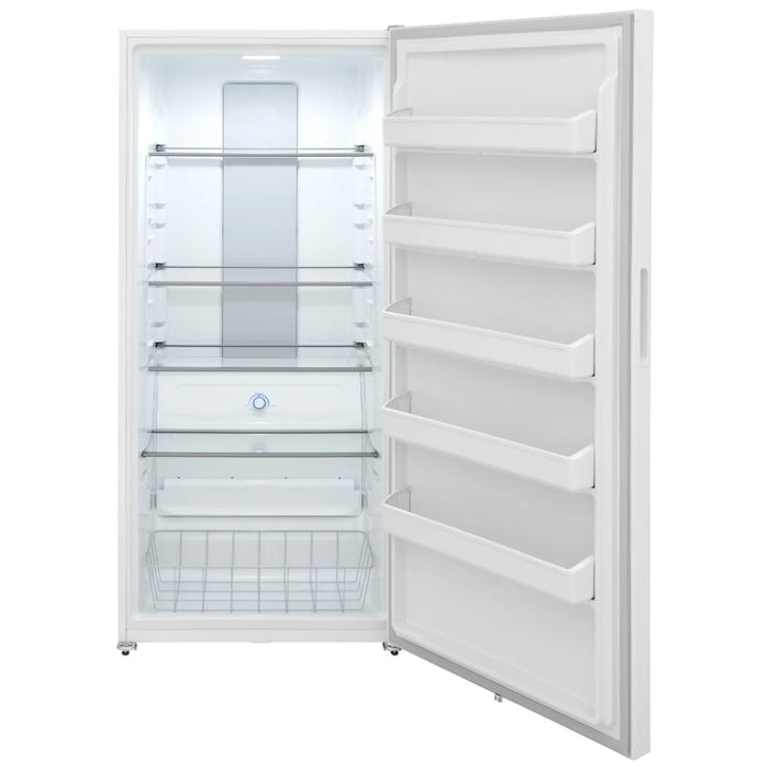 Frigidaire FRUF2020AW Upright Freezer, 20 cu. ft. Capacity, Automatic, Reversible Door, Interior Light (Freezer), White colour
