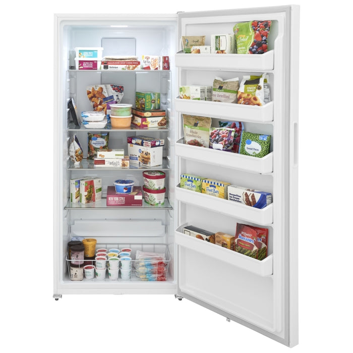 Frigidaire FRUF2020AW Upright Freezer, 20 cu. ft. Capacity, Automatic, Reversible Door, Interior Light (Freezer), White colour