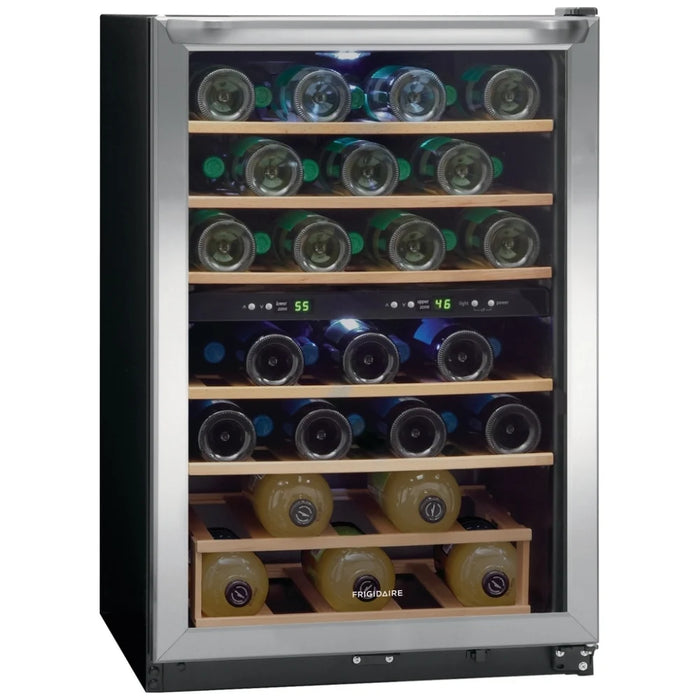 Frigidaire FRWW4543AS Wine Cooler, 21 inch Width, 45 Wine Bottle Capacity, Stainless Steel colour Dual Zone