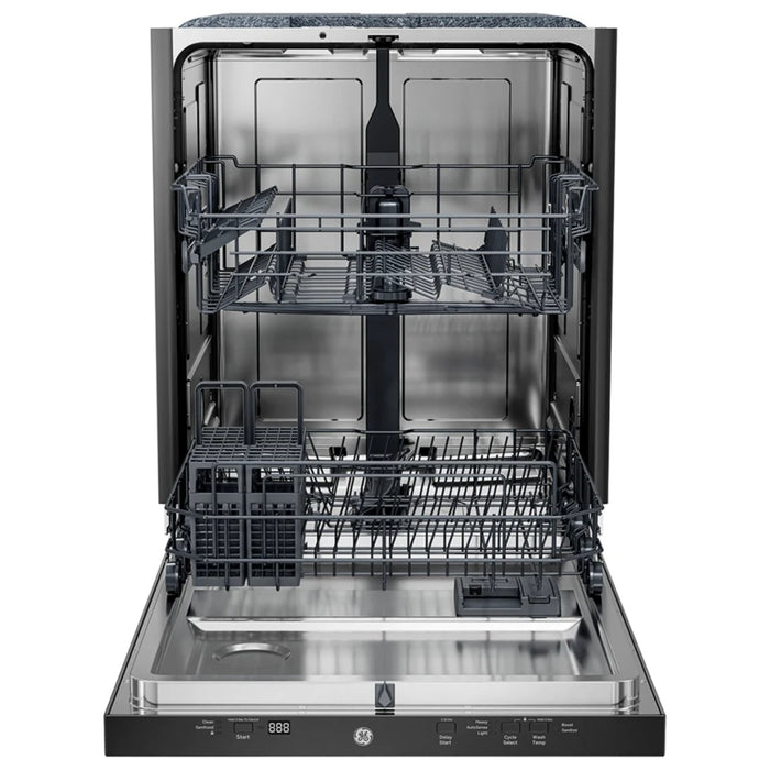 GE GBT500SSVSS Dishwasher, 24 inch Exterior Width, 50 dB Decibel Level, Fully Integrated, 3 Wash Cycles, 14 Capacity (Place Settings), Hard Food Disposal, Stainless Steel colour