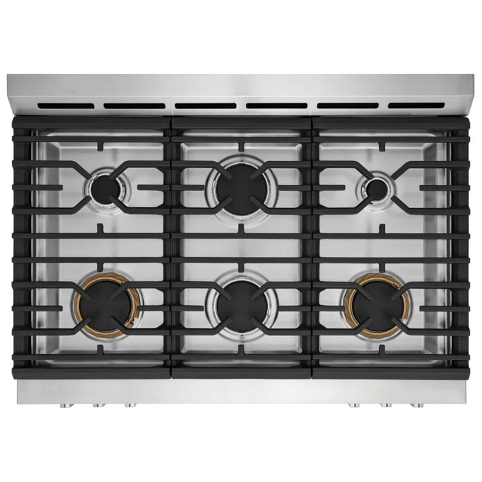 Frigidaire Gallery GCFG3661AF Gas Range, 36 inch Exterior Width, Self Clean, Convection, 6 Burners, 4.6 cu. ft. Capacity