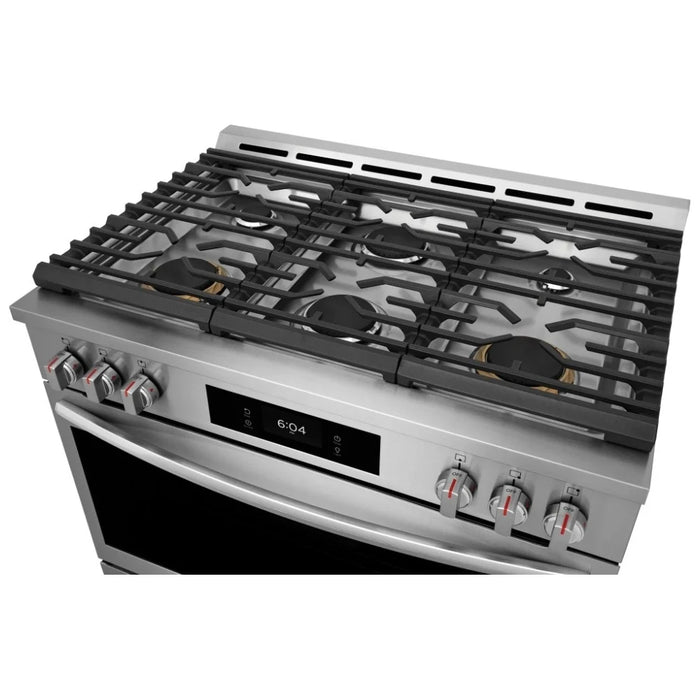 Frigidaire Gallery GCFG3661AF Gas Range, 36 inch Exterior Width, Self Clean, Convection, 6 Burners, 4.6 cu. ft. Capacity