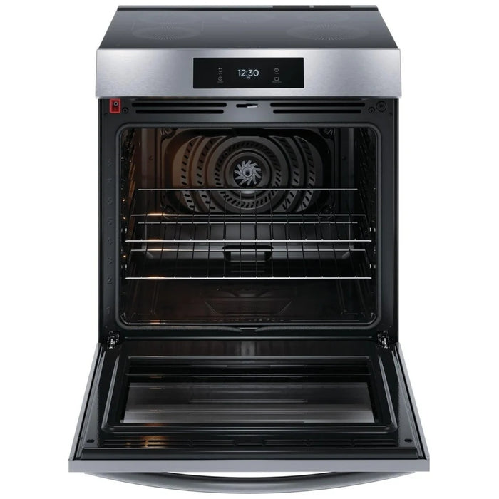 Frigidaire Gallery GCFI306CBF Induction Range, 30 inch Exterior Width, Self Clean, Convection, 5 Burners, 6.2 cu. ft. Capacity, Storage Drawer, Air Fry, 1 Ovens, Stainless Steel colour Temperature Probe