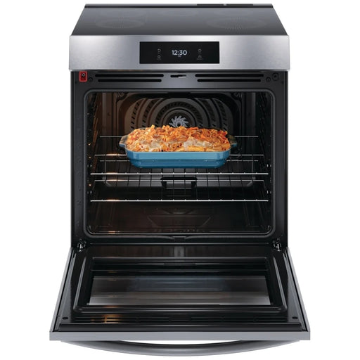 Frigidaire Gallery GCFI306CBF Induction Range, 30 inch Exterior Width, Self Clean, Convection, 5 Burners, 6.2 cu. ft. Capacity, Storage Drawer, Air Fry, 1 Ovens, Stainless Steel colour Temperature Probe