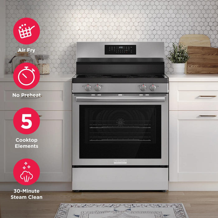 GCREC059BF Frigidaire Gallery 30'' Rear Control Electric Range with Total Convection