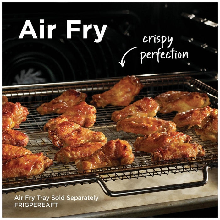 Frigidaire Gallery GCRG3060BF Gas Range, 5.1 cu. ft. Capacity, 30 inch Exterior Width, Self Clean, True Convection, 5 Burners
