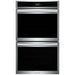 Frigidaire Gallery GCWD3067AF Double Wall Oven, 30 inch Exterior Width, Convection, Self Clean, 10.6 cu. ft. Capacity, Temperature Probe, Stainless Steel colour True European Convection, Air Fry, Steam Cooking, Telescopic Gliding Extension Rack
