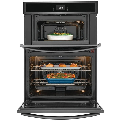 Frigidaire Gallery GCWM3067AD Microwave Wall Oven Combo, 30 inch Exterior Width, Convection, One Oven Self Clean, 5.3 cu. ft. Capacity, Temperature Probe, Black Stainless Steel 