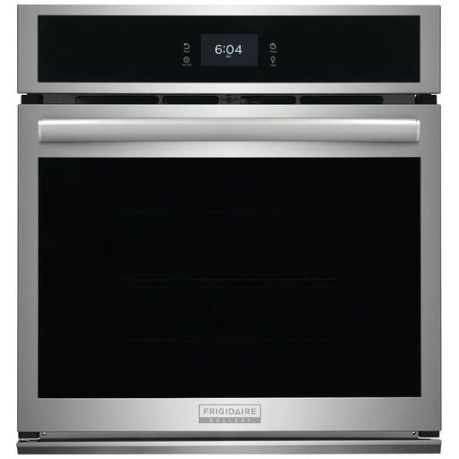 Frigidaire Gallery GCWS2767AF Single Wall Oven, 27 inch Exterior Width, Convection, Self Clean, 3.8 cu. ft. Capacity, Temperature Probe, Stainless Steel colour True European Convection,Air Fry, Steam Cooking, Telescopic Gliding Extension Rack
