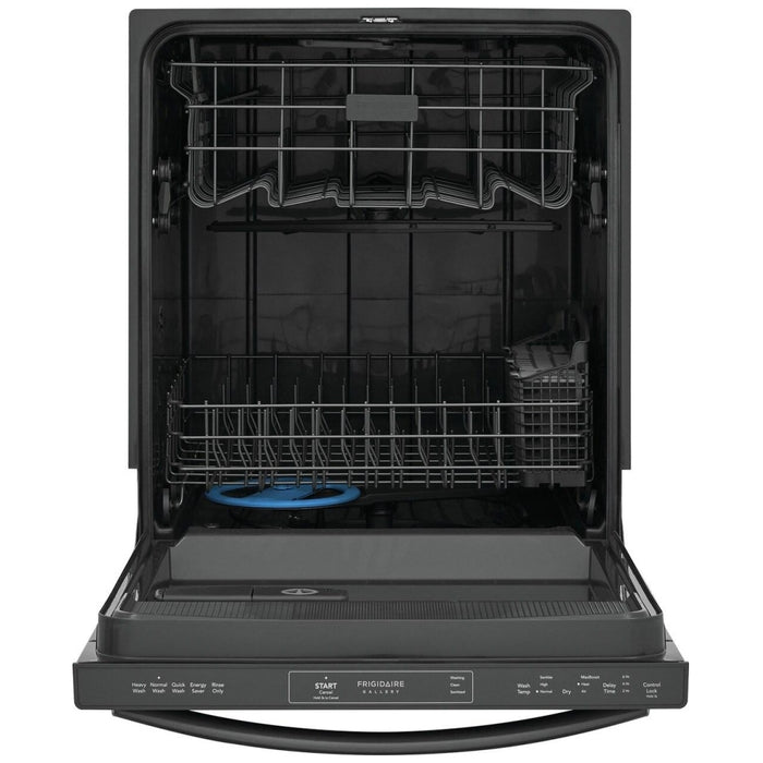 Frigidaire Gallery GDPH4515AD Dishwasher in Black Stainless Steel, 24 inches width, 52 dB Decibel Level, Fully Integrated, 5 Wash Cycles, 14 Place Settings, Hard Food Disposal.