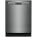 Image of Frigidaire Gallery 24 inches Fully Integrated Dishwasher in Black Stainless Steel with 8 Wash Cycles and Hard Food Disposal.