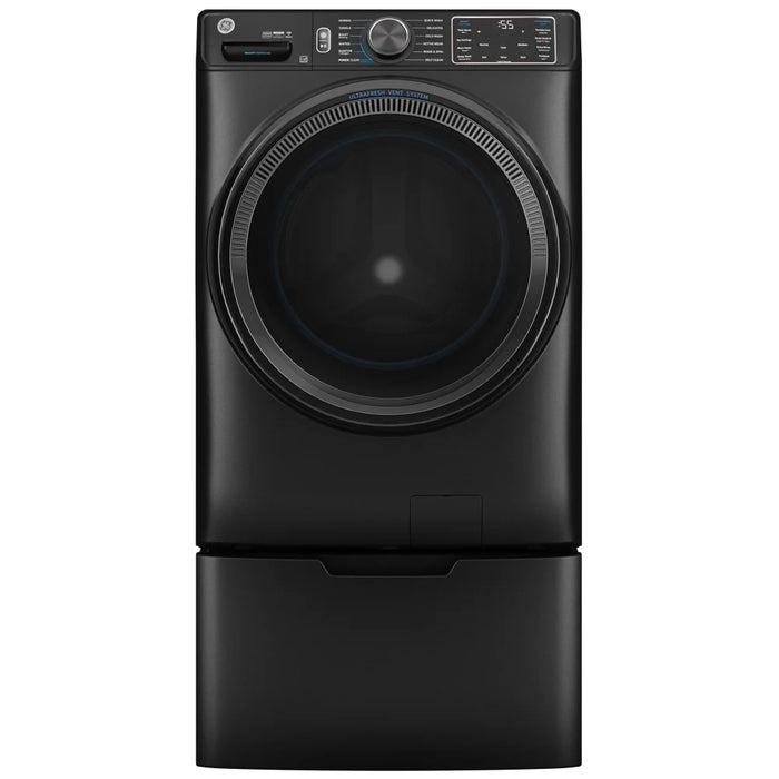 GE GFW655SPVDS Front Load Washer, ENERGY STAR Certified, 5.8 cu. ft. Washer Capacity, 1,300 RPM Washer Spin Speed, 12 Wash Cycles, 5 Temperature Settings, Steam Clean, Wifi Enabled, Graphite colour