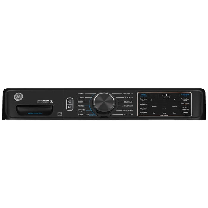 GE GFW655SPVDS Front Load Washer, ENERGY STAR Certified, 5.8 cu. ft. Washer Capacity, 1,300 RPM Washer Spin Speed, 12 Wash Cycles, 5 Temperature Settings, Steam Clean, Wifi Enabled, Graphite colour