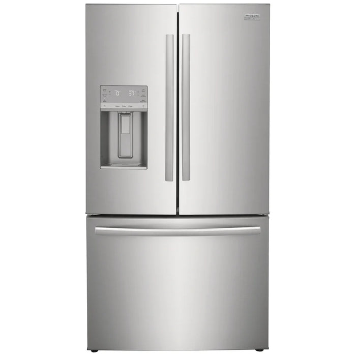 Frigidaire Gallery French Door Refrigerator, 36 Inch Width, Energy Star Certified, Counter Depth, Stainless Steel, 22.6 Cu. Ft. Capacity - Model GRFC2353AF.