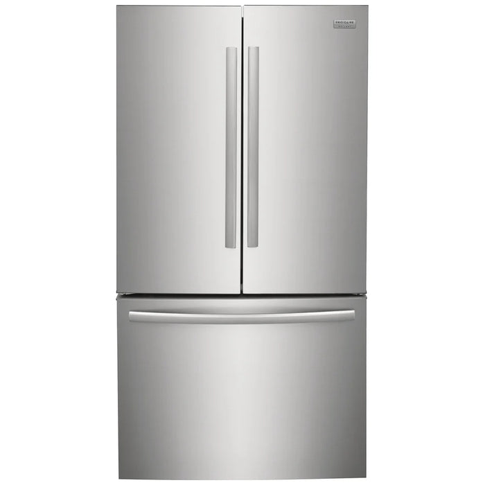 Frigidaire Gallery French Door Refrigerator in Stainless Steel with Energy Star Certification, 36 inches Width, Counter Depth, and 23.3 cu.ft. Capacity - Model GRFG2353AF.