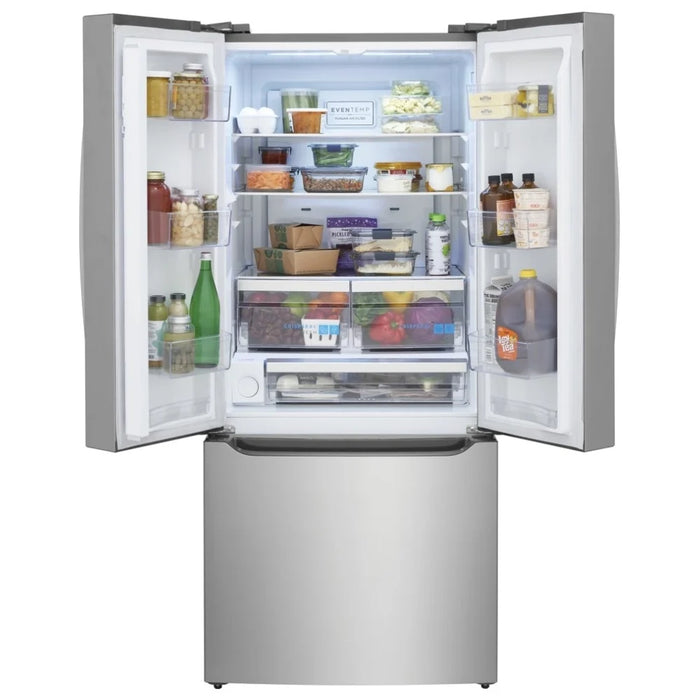 Frigidaire Gallery French Door Refrigerator with 20 cu. ft. Capacity, Stainless Steel Finish.