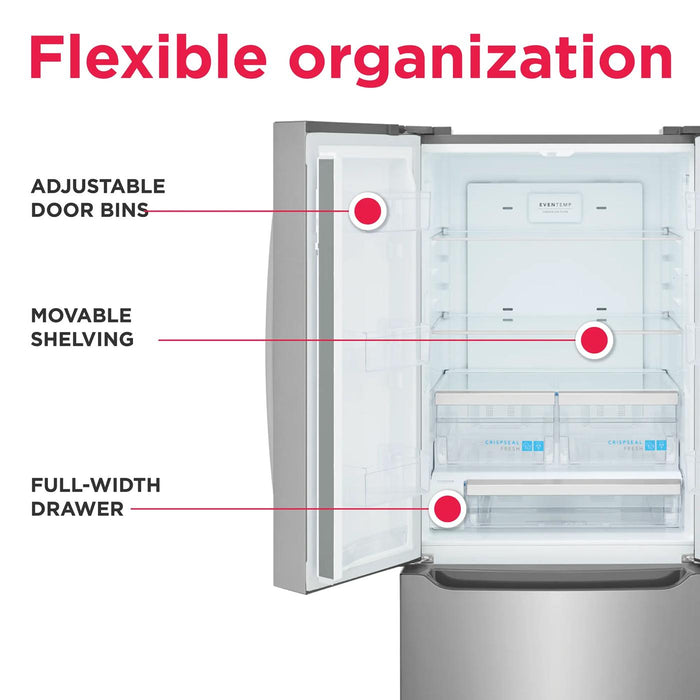 Frigidaire Gallery 20 Cu. Ft. Standard-Depth French Door Refrigerator GRFS2023AF