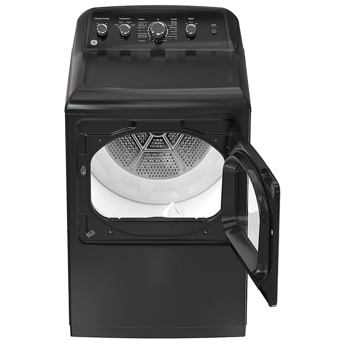 GE GTD49EBMRDG Electric Dryer, 7.2 cu. ft. Dryer Capacity, 4 Temperature Settings, Steel Drum, Diamond Grey colour