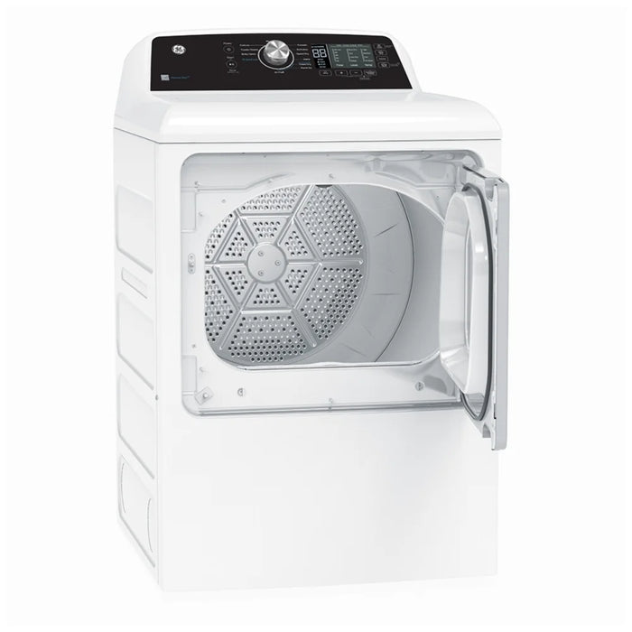 GE GTD68GBMRWS Gas Dryer, 7.4 cu. ft. Dryer Capacity, 4 Temperature Settings, Steel Drum, White colour
