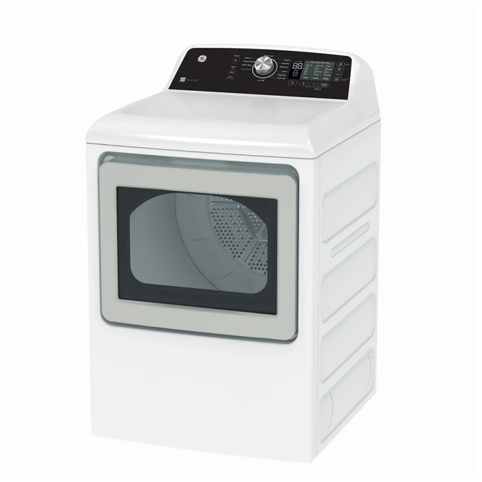 GE GTD68GBMRWS Gas Dryer, 7.4 cu. ft. Dryer Capacity, 4 Temperature Settings, Steel Drum, White colour