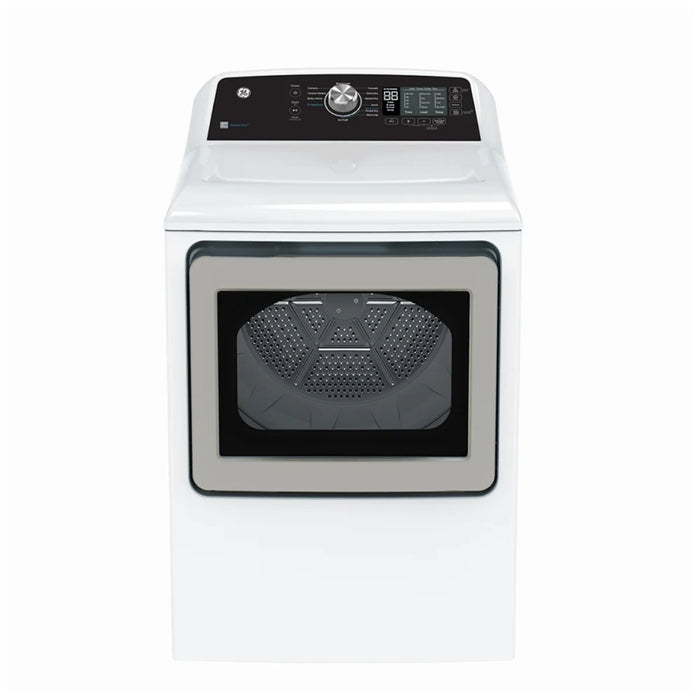 GE GTD68GBMRWS Gas Dryer, 7.4 cu. ft. Dryer Capacity, 4 Temperature Settings, Steel Drum, White colour