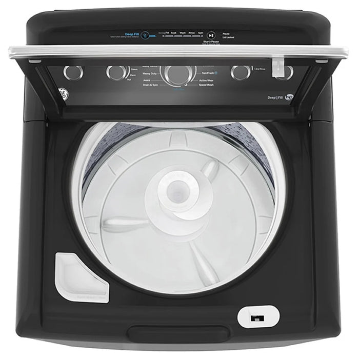 GE GTW491BMRDG Top Load Washer, 4.9 cu. ft. Washer Capacity, 13 Wash Cycles, 6 Temperature Settings, 800 RPM Washer Spin Speed, Agitator, Diamond Grey colour