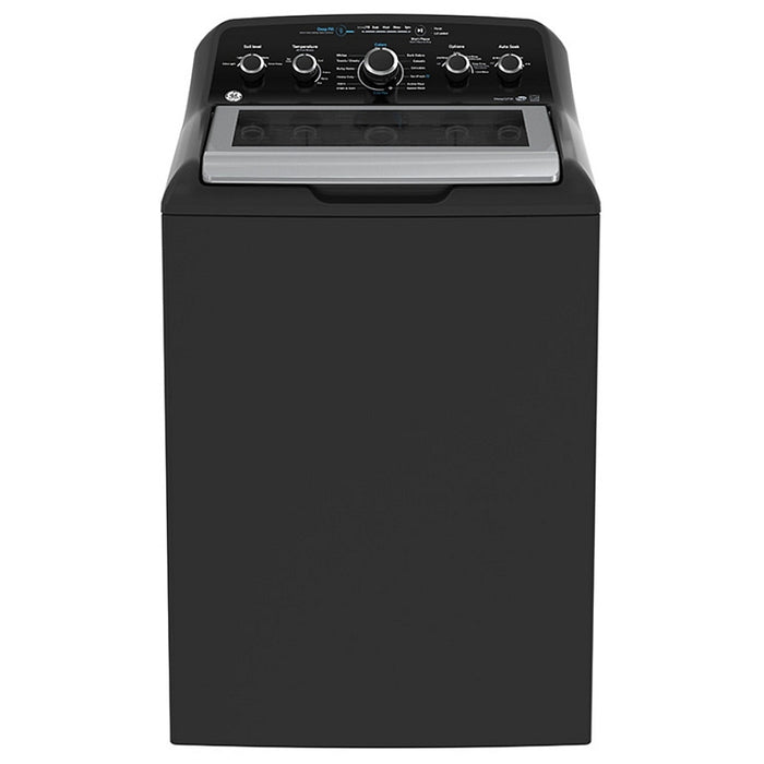 GE GTW491BMRDG Top Load Washer, 4.9 cu. ft. Washer Capacity, 13 Wash Cycles, 6 Temperature Settings, 800 RPM Washer Spin Speed, Agitator, Diamond Grey colour