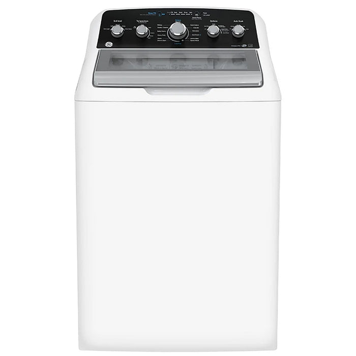 GE GTW491BMRWS Top Load Washer, 4.9 cu. ft. Washer Capacity, 13 Wash Cycles, 6 Temperature Settings, 800 RPM Washer Spin Speed, Agitator, White colour