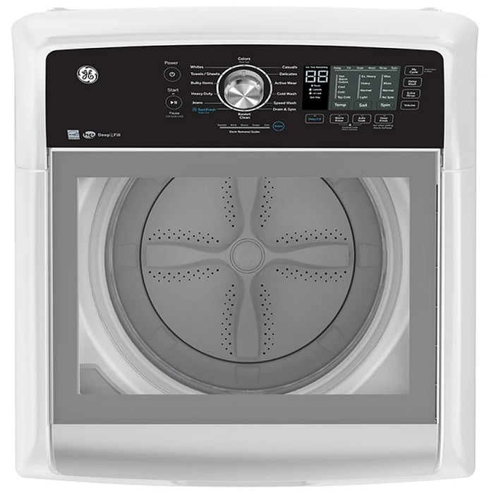 GE GTW681BMRWS Top Load Washer, ENERGY STAR Certified, 5.3 cu. ft. Washer Capacity, 14 Wash Cycles, 6 Temperature Settings, 800 RPM Washer Spin Speed, Impeller, White colour