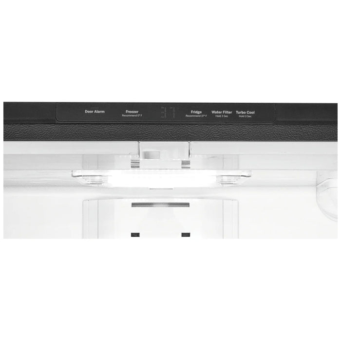 GE GWE22JYMFS French Door Refrigerator, 36 inch Width, ENERGY STAR Certified, 21.9 cu. ft. Capacity, Counter Depth, Water Dispenser (Interior), Ice Dispenser (Freezer Located), S colour