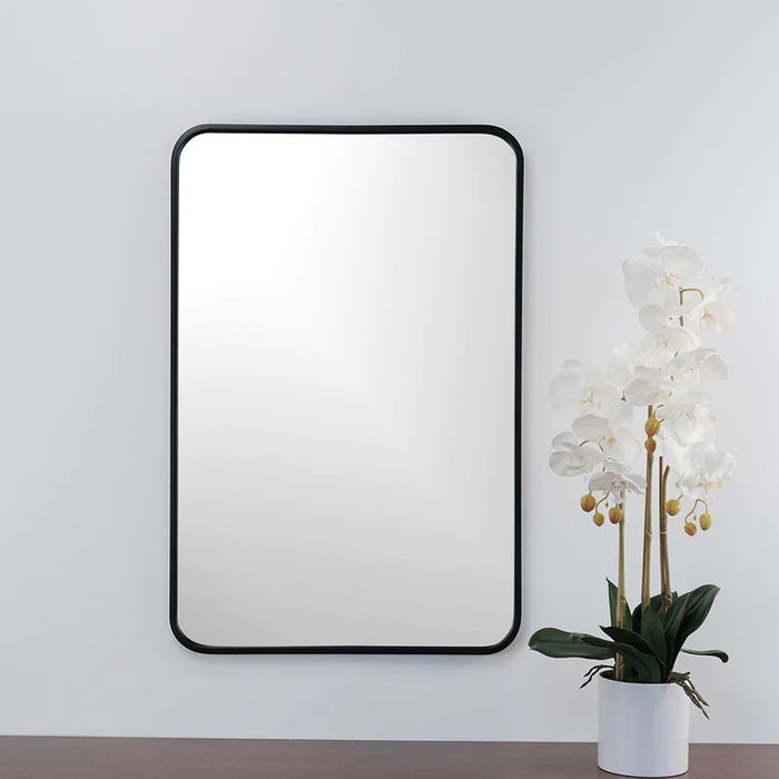 Juliet 20x30 Rectangle Black Mirror with High Definition Finish.