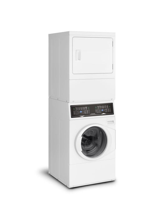 HUEBSCH STACKED LAUNDRY SF7108WE 3.5CUFT WASHER/ 7 CUFT ELECTRIC DRYER