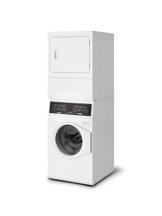 HUEBSCH STACKED LAUNDRY SF7108WE 3.5CUFT WASHER/ 7 CUFT ELECTRIC DRYER