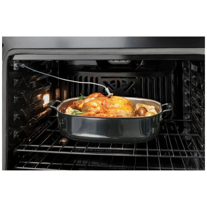 GE JKS5000DVBB Single Wall Oven, 27 inch Exterior Width, True Convection, Self Clean, 4.3 cu. ft. Capacity, Air Fry, Black colour