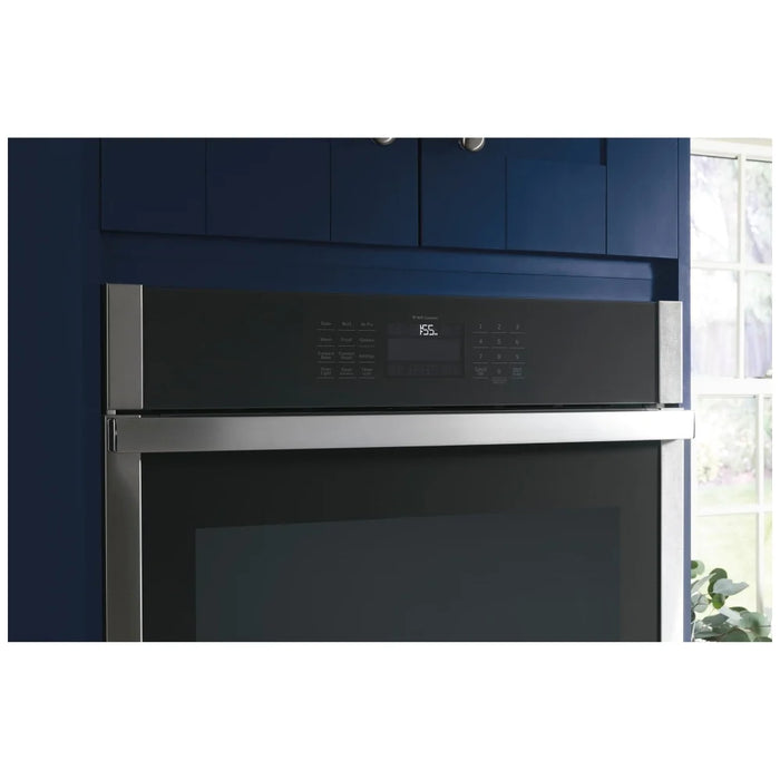 GE JKS5000DVBB Single Wall Oven, 27 inch Exterior Width, True Convection, Self Clean, 4.3 cu. ft. Capacity, Air Fry, Black colour