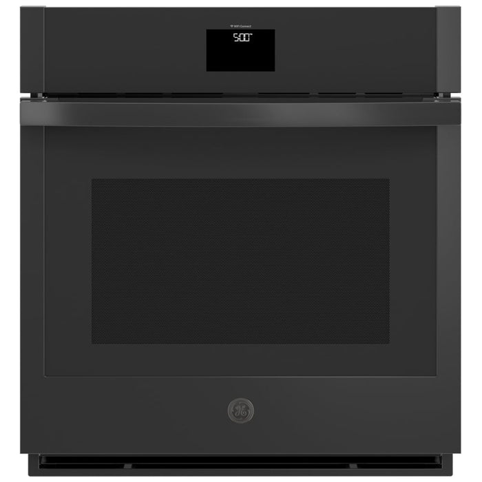 GE JKS5000DVBB Single Wall Oven, 27 inch Exterior Width, True Convection, Self Clean, 4.3 cu. ft. Capacity, Air Fry, Black colour
