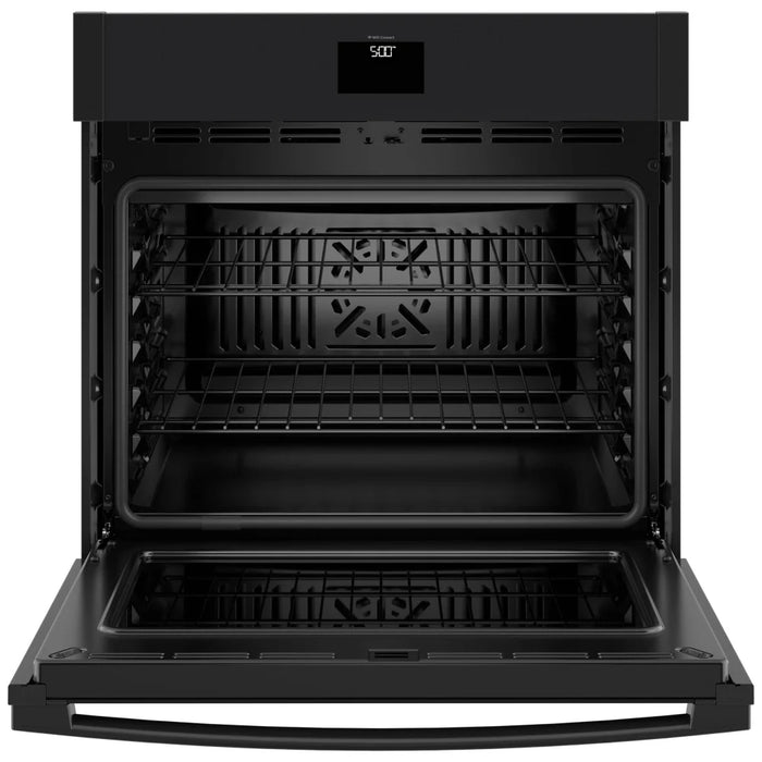 GE JTS5000DVBB Single Wall Oven, 30 inch Exterior Width, Convection, Self Clean, 5 cu. ft. Capacity, Temperature Probe, Wifi Enabled, Air Fry, Black colour