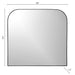 Black Metal Mantel Mirror in black finish, measuring 36x34 inches with model number KM1080-BLACK-3634.