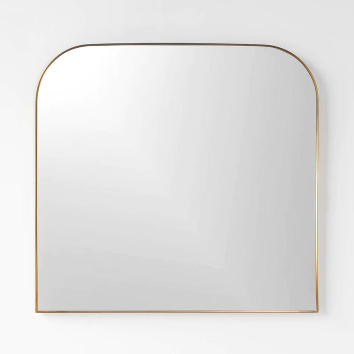 Gold Metal Mantel Mirror, 36x34" KM1080-GOLD-3634