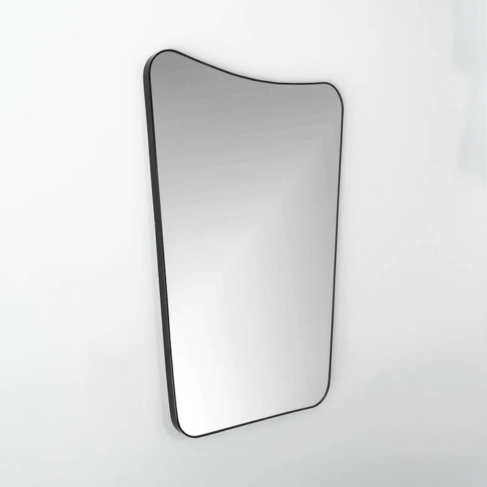 Black Art Deco Metal Mirror, 30x42" KM1153-BLACK-3042