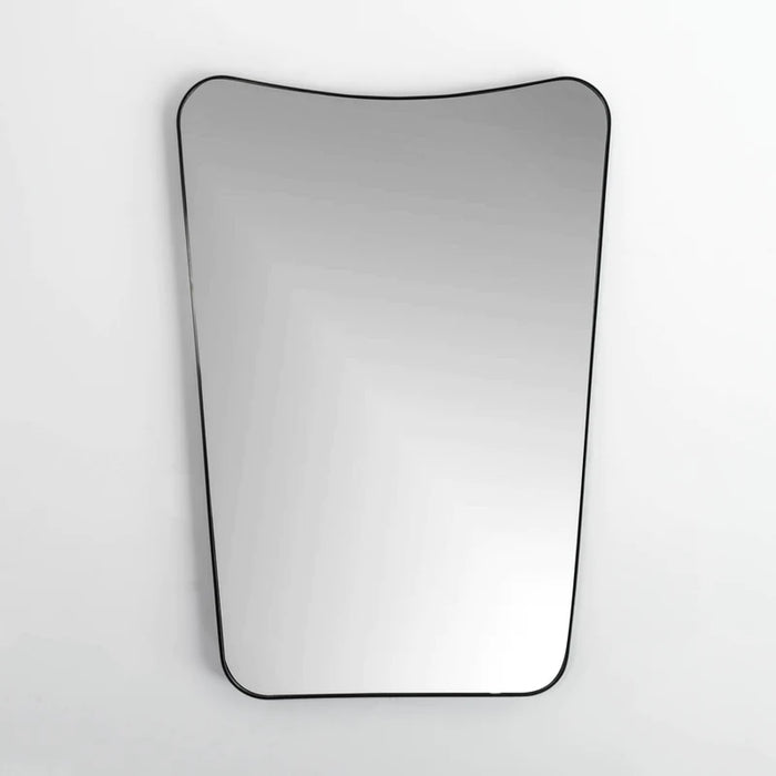 Black Art Deco Metal Mirror, 30x42" KM1153-BLACK-3042