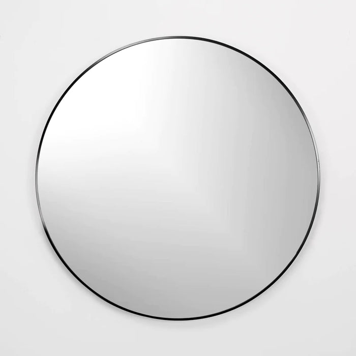 Infinity Black Round Mirror, 28″ Ø KM6754-BLACK