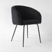 Avenue Black Accent Dining Chair with LC-23002-BLK model number.