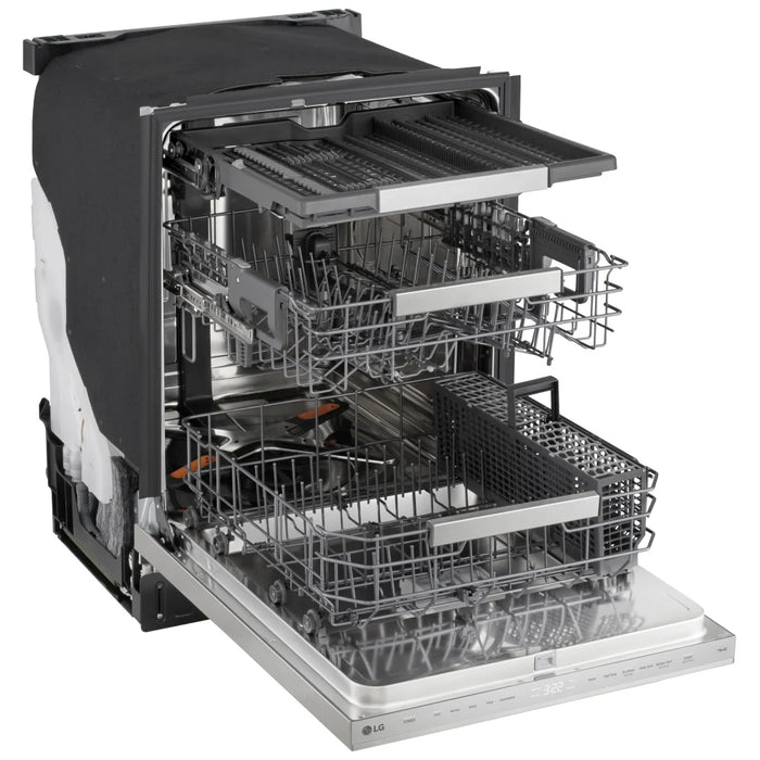 LG LDNPM654S Dishwasher, 24 inch Exterior Width, 44 dB Decibel Level, Fully Integrated