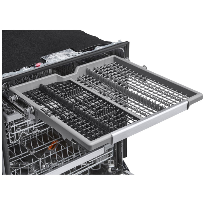 LG LDTH7972D Dishwasher, 24 inch Exterior Width, 42 dB Decibel Level, Fully Integrated, Stainless Steel (Interior), 10 Wash Cycles, 15 Capacity (Place Settings), Black Stainless Steel colour Interior Light, Glide Rail, Dynamic Heat Dry, TrueSteam